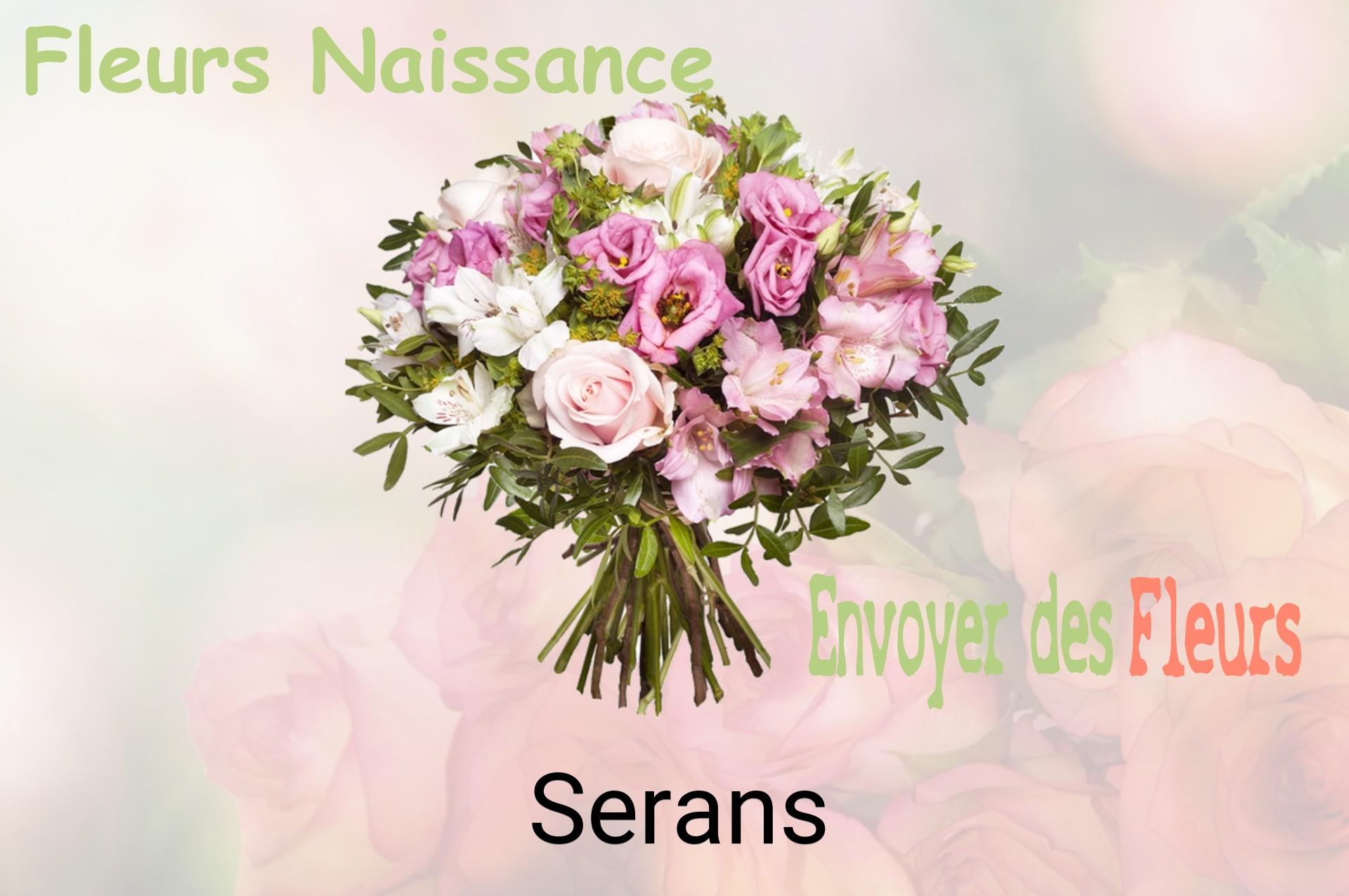 Bouquet de fleurs de naissance livré à Serans